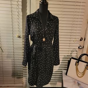 Ann TaylorWomen’s black & white polka dot dress size M